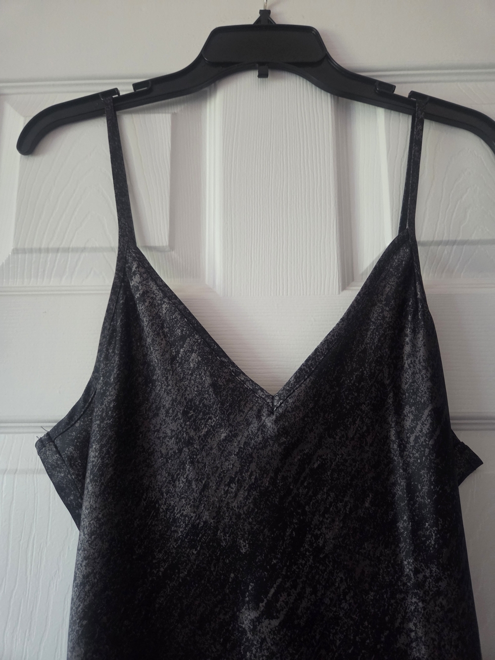 Womens Calvin Klein Jeans Black Satin Midi Slip Dress Size M NWT - Picture 2 of 4